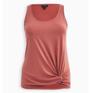 Torrid Size 4X 26 Knot Tank - Cupro Rusty Brown